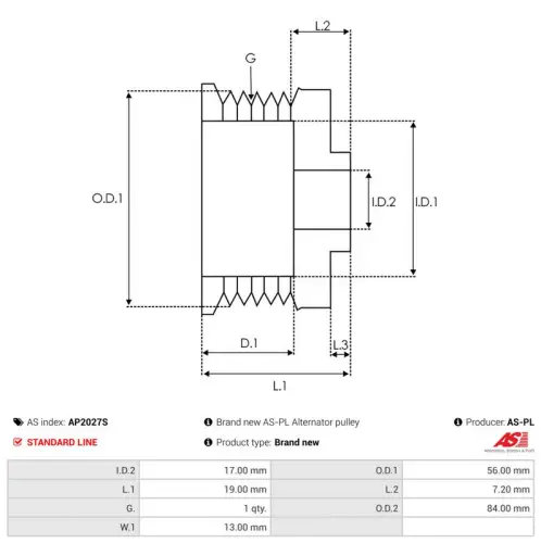 Belt Pulley, alternator