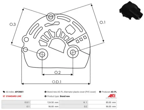 Protective Cap, alternator